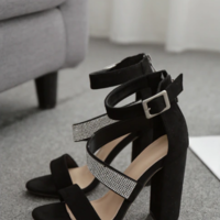 Summer Women Shoes Sandals Gladiator Flock  - Thumbnail 5