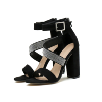 Summer Women Shoes Sandals Gladiator Flock  - Thumbnail 6
