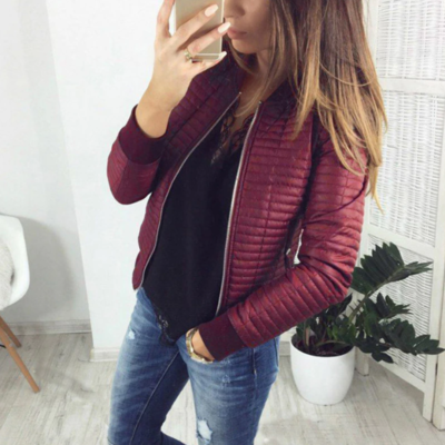 Spring autumn coat short section outerwear