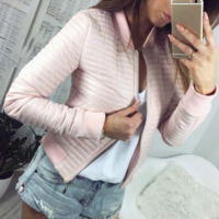 Spring Autumn Coat Short Section Outerwear - Thumbnail 2