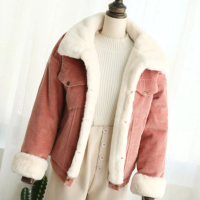 Winter female wool lining women's jacket