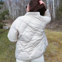 Women Winter Solid Sashes Coat Female - Thumbnail 2