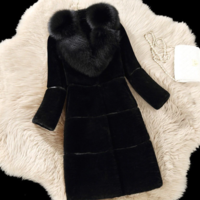 Autumn Winter New Faux Fur Wool Coat - Thumbnail 2