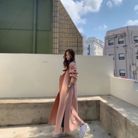 Women's Medium And Long Loose Side Slit - Thumbnail 3