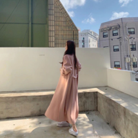Women's Medium And Long Loose Side Slit - Thumbnail 4