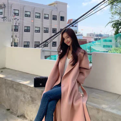 Women's medium and long loose side slit