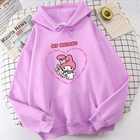 Cute Anime Japanese Cartoon Print Long Sleeve Hoodie  - Thumbnail 6