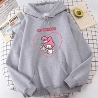 Cute Anime Japanese Cartoon Print Long Sleeve Hoodie  - Thumbnail 8
