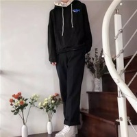 Cute Funny Shark Cartoon Patchwork Oversize Hoodie Sweatshirt Long Sleeve Pullover Aesthetic Casual E-Girl Kawaii Korean Japanese Harajuku - Thumbnail 8