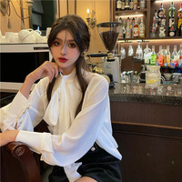  Ladies Shirts Spring Bow Vintage Spring - Thumbnail 2