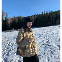 Women's Thicken Solid Turn-down Collar - Thumbnail 6