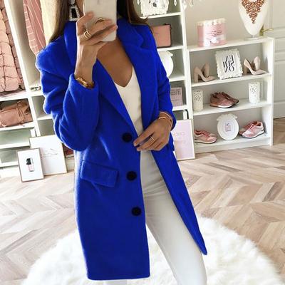 Sleeve winter women long wool coat