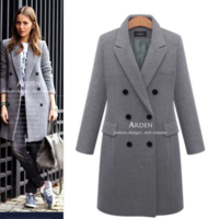 Casual Effects Jackets Woolen Overcoat Elegant - Thumbnail 2