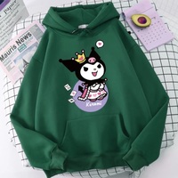 Cute Japanese Anime Cartoon Print Long Sleeve Hoodie  - Thumbnail 3