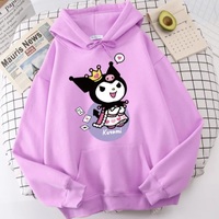 Cute Japanese Anime Cartoon Print Long Sleeve Hoodie  - Thumbnail 6