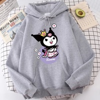 Cute Japanese Anime Cartoon Print Long Sleeve Hoodie  - Thumbnail 7