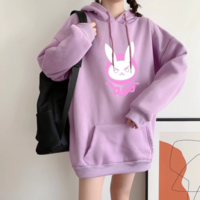 Women Hoodies Kawaii Cosplay Rabbit Ears - Thumbnail 2