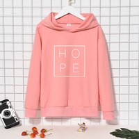  Cotton Tops HOPE Letter Print Pullovers - Thumbnail 2