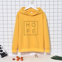  Cotton Tops HOPE Letter Print Pullovers - Thumbnail 3
