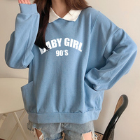  Aesthetic Korean Women's Tracksuits Hooded  - Thumbnail 2