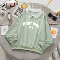  Aesthetic Korean Women's Tracksuits Hooded  - Thumbnail 4