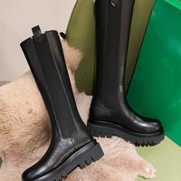 Sexy black boots thick-soled smoke tube boots rider boots Martin women's boots S-604 - Thumbnail 2