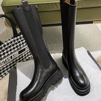 Sexy black boots thick-soled smoke tube boots rider boots Martin women's boots S-604 - Thumbnail 4