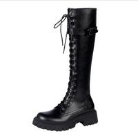 2022 new style long tube thick-soled boots female Martin boots S-607 - Thumbnail 1