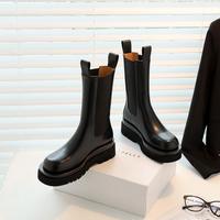 British style chimney short women's boots S-609 - Thumbnail 3