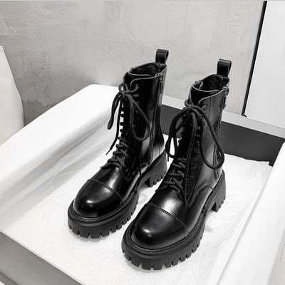 2022 thick-soled motorcycle women's short boots s-610