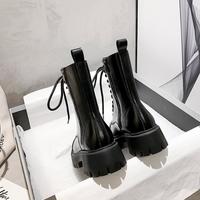 2022 thick-soled motorcycle women's short boots S-610 - Thumbnail 4