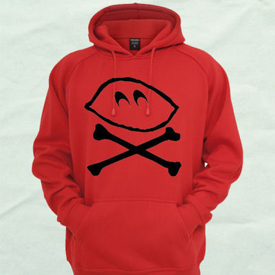Red logo hoodie