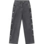 Free Shipping-SIDE BUTTON JEANS-3