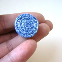 Eco Happy Ring - Adjustable in Blue - Thumbnail 1