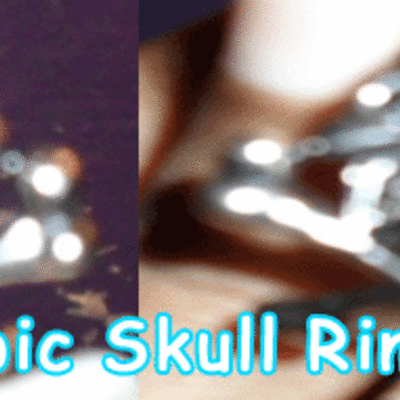 Hot topic skull ring sz. 9