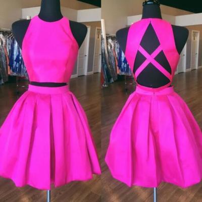 Cute two piece short homecoming dress - Thumbnail 2