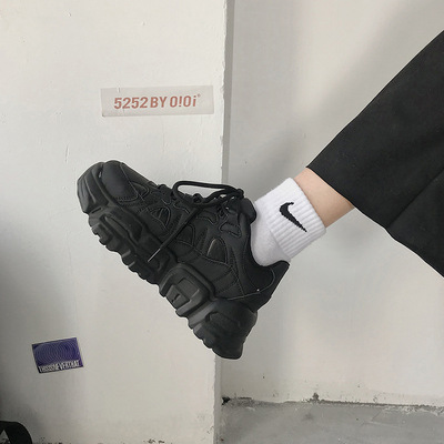 Solid chunky sneakers women spring casual 