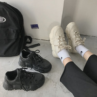 Solid Chunky Sneakers Women Spring Casual  - Thumbnail 2