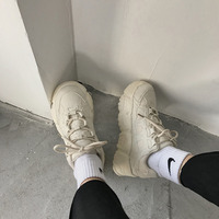Solid Chunky Sneakers Women Spring Casual  - Thumbnail 6