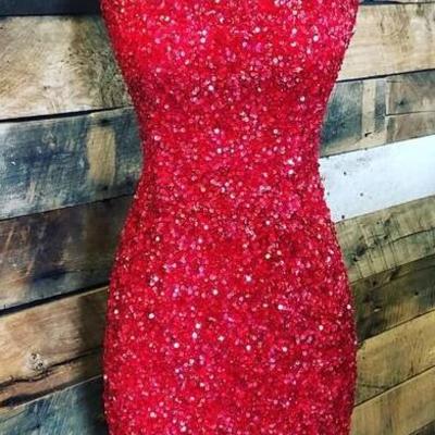 Sheath backless short prom dress homecoming dresses  - Thumbnail 4