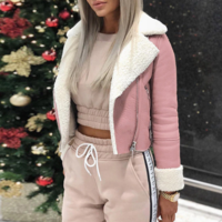  Casual Slim Pocket Zipper Short Outerwear - Thumbnail 3