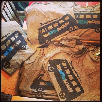 Vintage v neck tee military gray (unisex)