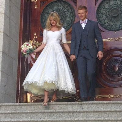 Middle sleeve prom dress,lace prom dress,fashion bridal dress,sexy party dress,custom made evening dress,1209