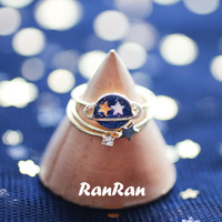 Harajuku planet / star / diamond ring - Thumbnail 1