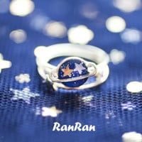 Harajuku planet / star / diamond ring - Thumbnail 2