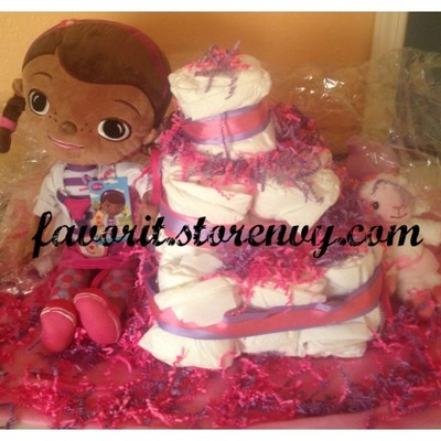 Doc mcstuffins diaper cake - Thumbnail 1