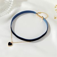 Korean Flannel Sexy Short Necklace For Women - Thumbnail 5