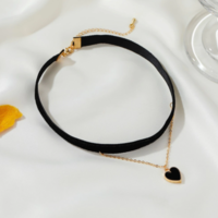 Korean Flannel Sexy Short Necklace For Women - Thumbnail 6