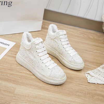 Rhinestone shiny women's ankle boots