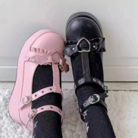 Gothic Punk Shoes Lolita Ladies Wedges  - Thumbnail 3
